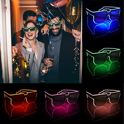 Led Sunglasses for Glow Party Glasses glow in the dark Flashing Mosaic UV400 Eyewear Unisex Gift Toy led luminous glasses
Led Sunglasses for Glow Party Glasses glow in the dark Flashing Mosaic UV400 Eyewear Unisex Gift Toy led luminous glasses