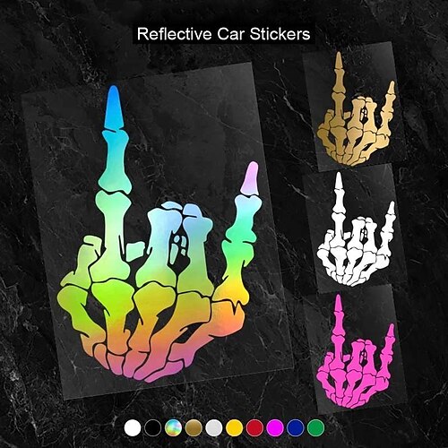 Starfire 1 Stück Halloween-Knochenfinger, wasserfester Vinyl-Aufkleber, Auto-Styling, Dekorationszubehör für Automobil-Aufkleber-Design
Starfire 1 Stück Halloween-Knochenfinger, wasserfester Vinyl-Aufkleber, Auto-Styling, Dekorationszubehör für Automobil-Aufkleber-Design