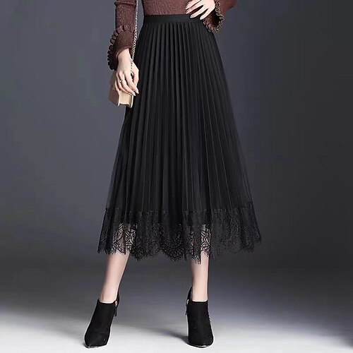 Damen Rock A-Linie Midi Baumwolle Polyester Hellrosa Schwarz Grün Röcke Winter Spitze Gefaltet Patchwork Modisch Brautkleider schlicht Strasse Täglich M L XL
Damen Rock A-Linie Midi Baumwolle Polyester Hellrosa Schwarz Grün Röcke Winter Spitze Gefaltet Patchwork Modisch Brautkleider schlicht Strasse Täglich M L XL
