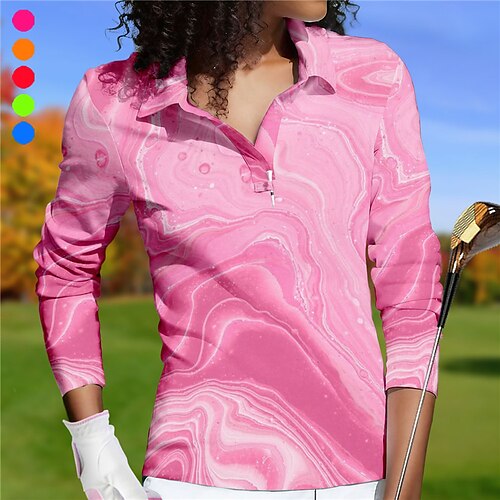 Damen poloshirt Golfhemd Atmungsaktiv Schnelltrocknend Feuchtigkeitsableitung Langarm Golfbekleidung Golfkleidung Regular Fit Bedruckt Frühling Herbst Tennis Golfspiel Pickleball
Damen poloshirt Golfhemd Atmungsaktiv Schnelltrocknend Feuchtigkeitsableitung Langarm Golfbekleidung Golfkleidung Regular Fit Bedruckt Frühling Herbst Tennis Golfspiel Pickleball