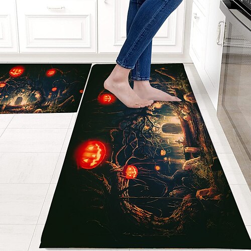 Alfombrilla de suelo de cocina de halloween para dormitorio, sala de estar, alfombra larga suave para decoración de pasillo, alfombra absorbente antideslizante con dintel de entrada para baño
Alfombrilla de suelo de cocina de halloween para dormitorio, sala de estar, alfombra larga suave para decoración de pasillo, alfombra absorbente antideslizante con dintel de entrada para baño