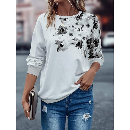 Sweat shirt Sweat Femme basique Blanche Jaune Rose Claire Floral Casual Col Rond manche longue S M L XL 2XL 3XL
Sweat shirt Sweat Femme basique Blanche Jaune Rose Claire Floral Casual Col Rond manche longue S M L XL 2XL 3XL