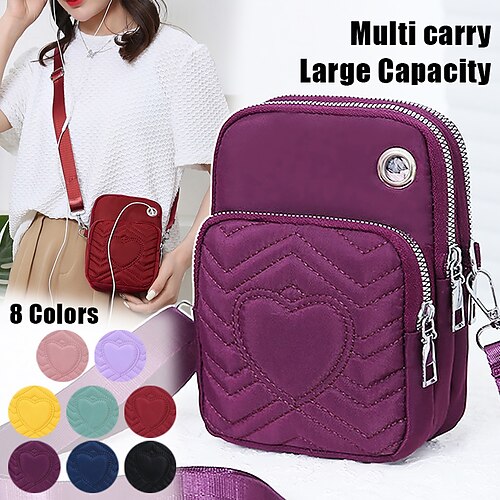 Femme Sac bandoulière Sac d'épaule Sac de téléphone portable Nylon Extérieur du quotidien Vacances Fermeture Grande Capacité Poids Léger Durable Couleur unie Courtepointe Taro violet Noir Jaune
Femme Sac bandoulière Sac d'épaule Sac de téléphone portable Nylon Extérieur du quotidien Vacances Fermeture Grande Capacité Poids Léger Durable Couleur unie Courtepointe Taro violet Noir Jaune
