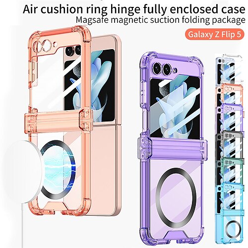 telefone Capinha Para Samsung Galaxy Z Flip 5 Caso de Adsorção Magnética Resistência à Queda nos Quatro Cantos Suporte para carregamento sem fio Bordas suaves Transparente TPU PC
telefone Capinha Para Samsung Galaxy Z Flip 5 Caso de Adsorção Magnética Resistência à Queda nos Quatro Cantos Suporte para carregamento sem fio Bordas suaves Transparente TPU PC