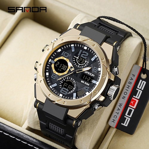 SANDA Herren Digitaluhr Draussen Sport Modisch Armbanduhr Stopuhr Wecker Kalender Datum Woche Caucho Beobachten
SANDA Herren Digitaluhr Draussen Sport Modisch Armbanduhr Stopuhr Wecker Kalender Datum Woche Caucho Beobachten