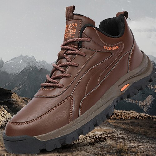 Homens Botas Retro Aventura Vintage Clássico Casual Ao ar livre Diário Couro Aumentar a Altura Confortável Antiderrapante Com Cadarço Castanho Escuro Preto Verão Primavera Outono
Homens Botas Retro Aventura Vintage Clássico Casual Ao ar livre Diário Couro Aumentar a Altura Confortável Antiderrapante Com Cadarço Castanho Escuro Preto Verão Primavera Outono
