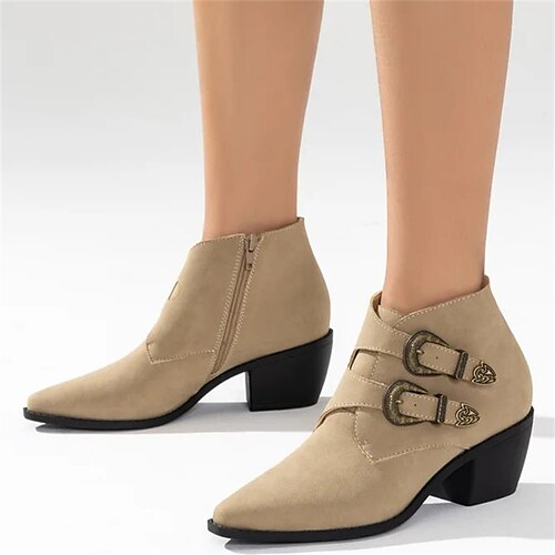 Mulheres Botas Botas de salto Botins Botins Ao ar livre Diário Salto Robusto Dedo Apontado Elegante Casual Minimalismo Caminhada Couro Ecológico zíper Côr Sólida Preto Caqui
Mulheres Botas Botas de salto Botins Botins Ao ar livre Diário Salto Robusto Dedo Apontado Elegante Casual Minimalismo Caminhada Couro Ecológico zíper Côr Sólida Preto Caqui