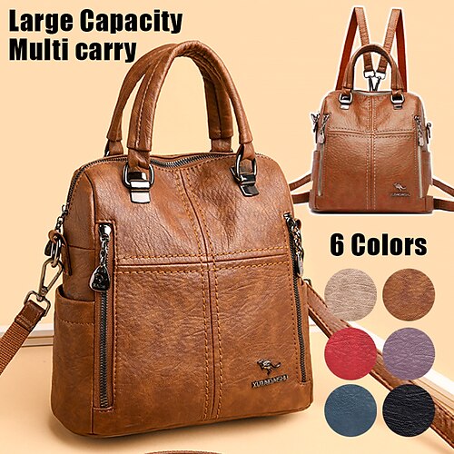 Women's Crossbody Bag Shoulder Bag Boston Bag PU Leather Daily Holiday Zipper Large Capacity Waterproof Lightweight Solid Color Black Red Sky Blue
Women's Crossbody Bag Shoulder Bag Boston Bag PU Leather Daily Holiday Zipper Large Capacity Waterproof Lightweight Solid Color Black Red Sky Blue
