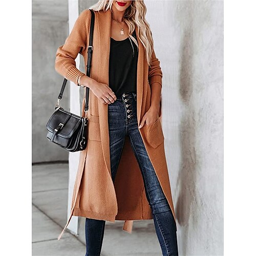Mujer Chaqueta de Punto Puente Estriado Tejer Acordonado Bolsillo Color sólido Escote en Pico Elegante Casual Exterior Hogar Otoño Invierno Verde Ejército Azul Piscina S M L
Mujer Chaqueta de Punto Puente Estriado Tejer Acordonado Bolsillo Color sólido Escote en Pico Elegante Casual Exterior Hogar Otoño Invierno Verde Ejército Azul Piscina S M L