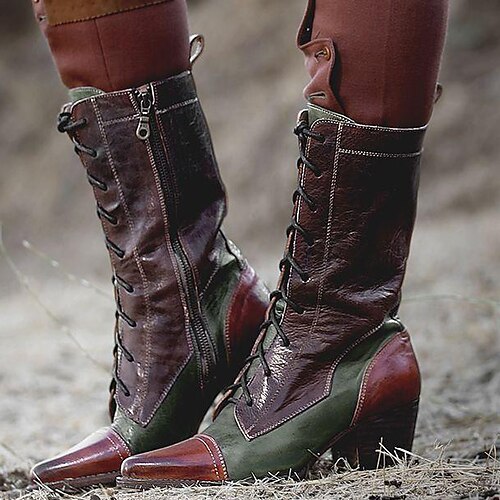 Mujer Botas Bullock Zapatos Botas de Combate Botas holgadas Exterior Diario Talón de bloque Dedo Puntiagudo Elegante Casual Minimalismo Zapatos de Paseo PU Cordones Color sólido Bloque de color Negro
Mujer Botas Bullock Zapatos Botas de Combate Botas holgadas Exterior Diario Talón de bloque Dedo Puntiagudo Elegante Casual Minimalismo Zapatos de Paseo PU Cordones Color sólido Bloque de color Negro