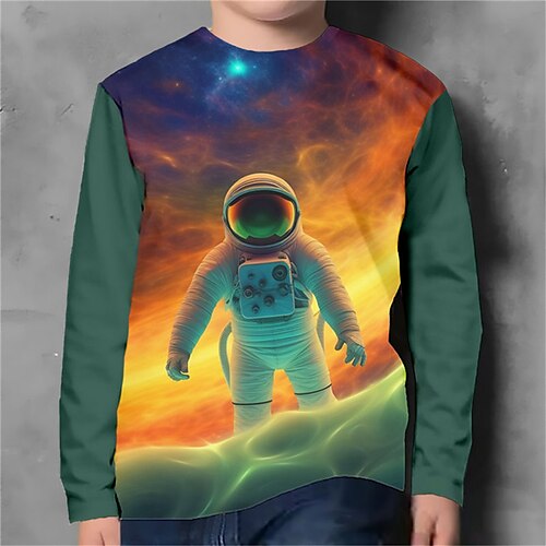 Garçon T-shirt Tee-shirts manche longue Graphic Astronaute 3D effet Sportif Mode Vêtement de rue Polyester Extérieur Casual du quotidien Enfants Col ras du cou 3-12 ans Graphique imprimé en 3D
Garçon T-shirt Tee-shirts manche longue Graphic Astronaute 3D effet Sportif Mode Vêtement de rue Polyester Extérieur Casual du quotidien Enfants Col ras du cou 3-12 ans Graphique imprimé en 3D
