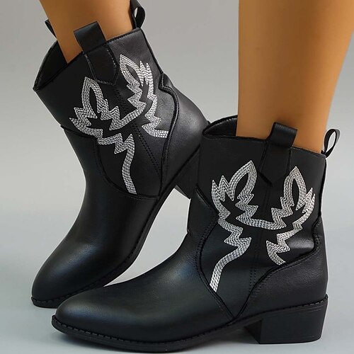 Mujer Botas Tallas Grandes Botines Botines Exterior Diario Tacón Cuadrado Dedo Puntiagudo Elegante Casual Minimalismo PU Mocasín Color sólido Negro Blanco
Mujer Botas Tallas Grandes Botines Botines Exterior Diario Tacón Cuadrado Dedo Puntiagudo Elegante Casual Minimalismo PU Mocasín Color sólido Negro Blanco
