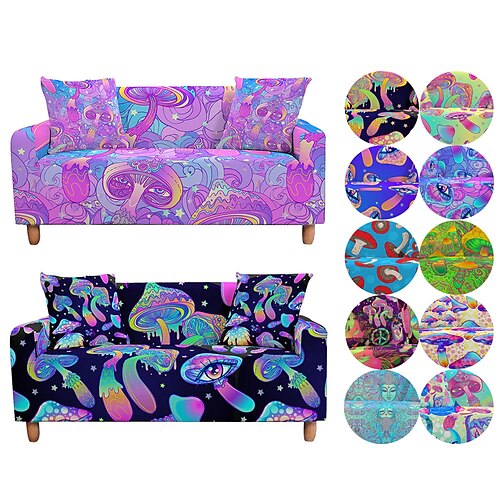 Housse de canapé Trippy Mushroom Housses extensibles Housse de canapé douce et durable 1 pièce en tissu spandex Protecteur de meubles lavable pour siège de fauteuil/causeuse/canapé/canapé XL/canapé
Housse de canapé Trippy Mushroom Housses extensibles Housse de canapé douce et durable 1 pièce en tissu spandex Protecteur de meubles lavable pour siège de fauteuil/causeuse/canapé/canapé XL/canapé