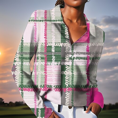 Mujer Camisas de polo Camiseta de golf Transpirable Secado rápido Dispersor de humedad Manga Larga Ropa de golf ropa de golf Ajuste regular Plaid Primavera Otoño Tenis Golf pepinillo
Mujer Camisas de polo Camiseta de golf Transpirable Secado rápido Dispersor de humedad Manga Larga Ropa de golf ropa de golf Ajuste regular Plaid Primavera Otoño Tenis Golf pepinillo