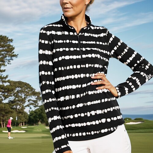 Mujer Camisas de polo Camiseta de golf Transpirable Secado rápido Dispersor de humedad Manga Larga Ropa de golf ropa de golf Ajuste regular Cremallera Cuello alto Impreso Primavera Otoño Tenis Golf
Mujer Camisas de polo Camiseta de golf Transpirable Secado rápido Dispersor de humedad Manga Larga Ropa de golf ropa de golf Ajuste regular Cremallera Cuello alto Impreso Primavera Otoño Tenis Golf