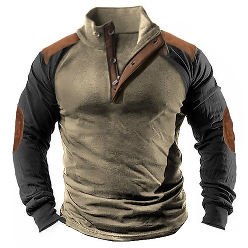 Homme Sweat shirt Marron Col Mao Bloc de couleur Sport Loisir du quotidien Vacances Vêtement de rue basique Décontractées Printemps Automne Vêtement Tenue Pulls Capuche Pulls molletonnés
Homme Sweat shirt Marron Col Mao Bloc de couleur Sport Loisir du quotidien Vacances Vêtement de rue basique Décontractées Printemps Automne Vêtement Tenue Pulls Capuche Pulls molletonnés