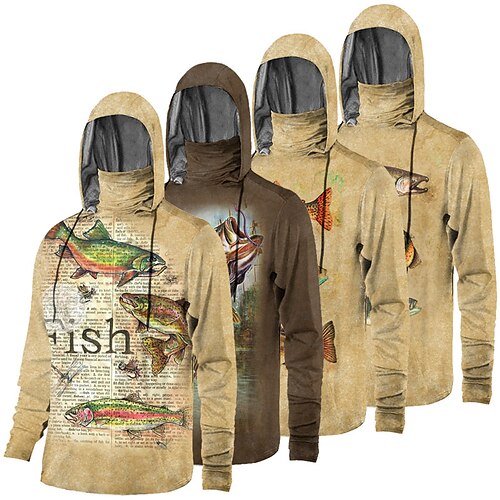 Hombre Camisa de pesca Con Capucha Exterior Manga Larga Protección UV Transpirable Secado rápido Ligero Reductor del Sudor Camiseta Primavera Otoño Exterior Pesca Acampada y Senderismo Naranja Marrón
Hombre Camisa de pesca Con Capucha Exterior Manga Larga Protección UV Transpirable Secado rápido Ligero Reductor del Sudor Camiseta Primavera Otoño Exterior Pesca Acampada y Senderismo Naranja Marrón