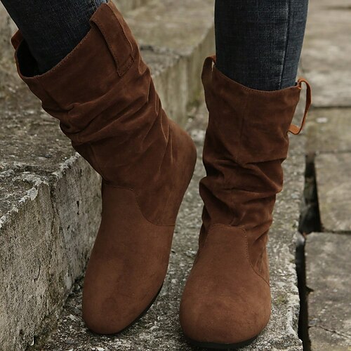 Mujer Botas Tallas Grandes Botas de media pantorrilla Exterior Trabajo Diario Tacón Bajo Moda Elegante Clásico Ante Negro Rojo Color Caquí
Mujer Botas Tallas Grandes Botas de media pantorrilla Exterior Trabajo Diario Tacón Bajo Moda Elegante Clásico Ante Negro Rojo Color Caquí