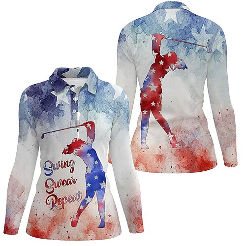 Mulheres Camisa polo de caminhada Camisa de golfe Pólo de botões Respirável Secagem Rápida Pavio Humido Manga Longa Vestuário de golfe Roupas de golfe Normal Leopardo Primavera Outono Tênis Golfe
Mulheres Camisa polo de caminhada Camisa de golfe Pólo de botões Respirável Secagem Rápida Pavio Humido Manga Longa Vestuário de golfe Roupas de golfe Normal Leopardo Primavera Outono Tênis Golfe