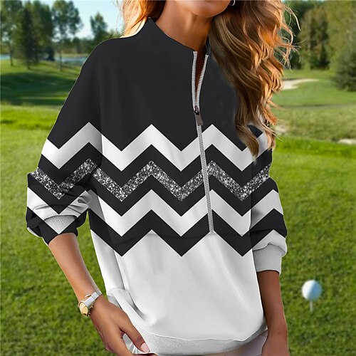 Women's Golf Hoodie Golf Pullover Breathable Quick Dry With Pockets Long Sleeve Golf Apparel Golf Clothes Regular Fit Zipper Half Zip Color Block Printed Spring Autumn Tennis Golf Pickleball
Women's Golf Hoodie Golf Pullover Breathable Quick Dry With Pockets Long Sleeve Golf Apparel Golf Clothes Regular Fit Zipper Half Zip Color Block Printed Spring Autumn Tennis Golf Pickleball