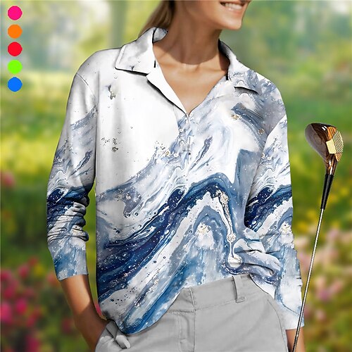 Damen poloshirt Golfhemd Atmungsaktiv Schnelltrocknend Feuchtigkeitsableitung Langarm Golfbekleidung Golfkleidung Regular Fit Bedruckt Frühling Herbst Tennis Golfspiel Pickleball
Damen poloshirt Golfhemd Atmungsaktiv Schnelltrocknend Feuchtigkeitsableitung Langarm Golfbekleidung Golfkleidung Regular Fit Bedruckt Frühling Herbst Tennis Golfspiel Pickleball