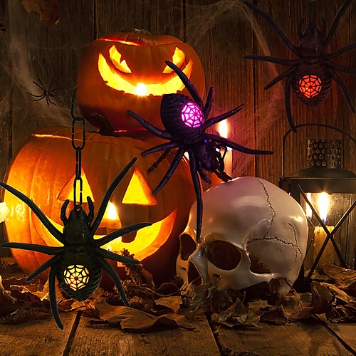 Luz de noche led de araña brillante para halloween, puerta exterior, pared, jardín, hogar, decoración colgante, casa embrujada de halloween, accesorios de decoración
Luz de noche led de araña brillante para halloween, puerta exterior, pared, jardín, hogar, decoración colgante, casa embrujada de halloween, accesorios de decoración