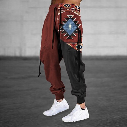 Men's Sweatpants Joggers Trousers Drawstring Elastic Waist 3D Print Graphic Prints Geometry Comfort Sports Outdoor Casual Daily Cotton Blend Ethnic Style Retro Vintage Wine Brown Micro-elastic
Men's Sweatpants Joggers Trousers Drawstring Elastic Waist 3D Print Graphic Prints Geometry Comfort Sports Outdoor Casual Daily Cotton Blend Ethnic Style Retro Vintage Wine Brown Micro-elastic
