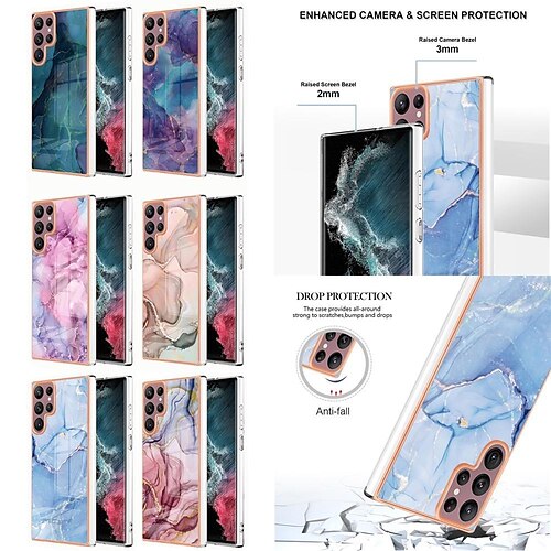 telefone Capinha Para Samsung Galaxy S23 S22 S21 S20 Ultra Plus FE A73 / A53 / A33 / A23 / A13 / A03 A72 A52 A42 A32 Moldura Anti-Choque Galvanizado Proteção de corpo inteiro Mármore TPU PC
telefone Capinha Para Samsung Galaxy S23 S22 S21 S20 Ultra Plus FE A73 / A53 / A33 / A23 / A13 / A03 A72 A52 A42 A32 Moldura Anti-Choque Galvanizado Proteção de corpo inteiro Mármore TPU PC