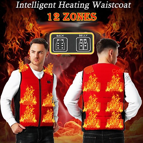 12 zone intelligent heating waistcoat on both sides of the elastic cloth can be stretched elastic heating
12 zone intelligent heating waistcoat on both sides of the elastic cloth can be stretched elastic heating