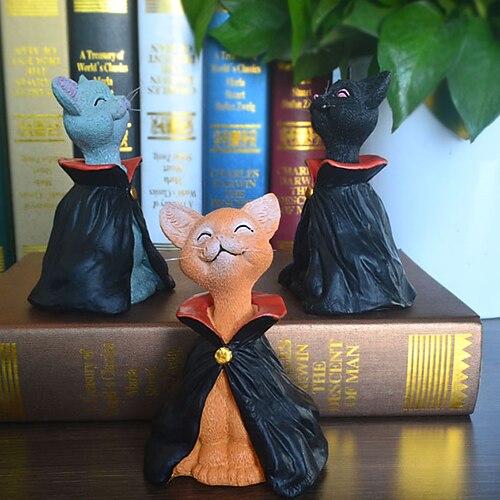 figurine de vampire chat orange fantaisiste décor d'Halloween - collection de chats heureux - décorations d'Halloween, décor d'automne, décorations d'automne pour la maison
figurine de vampire chat orange fantaisiste décor d'Halloween - collection de chats heureux - décorations d'Halloween, décor d'automne, décorations d'automne pour la maison