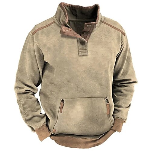 Hombre Sudadera Marrón Cuello Mao Plano Retazos Deporte Diario Festivos Ropa de calle Básico Casual Primavera Otoño Ropa Sudaderas con capucha Sudaderas
Hombre Sudadera Marrón Cuello Mao Plano Retazos Deporte Diario Festivos Ropa de calle Básico Casual Primavera Otoño Ropa Sudaderas con capucha Sudaderas