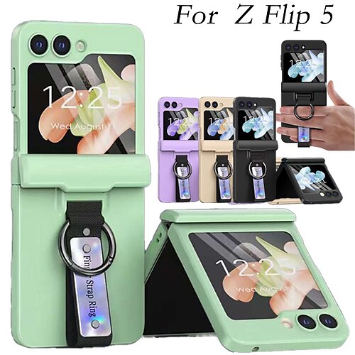 teléfono Funda Para Samsung galaxia Z Flip 5 Funda Trasera Portátil y protector de pantalla Soporte para Anillo Color sólido Vidrio Templado ordenador personal
teléfono Funda Para Samsung galaxia Z Flip 5 Funda Trasera Portátil y protector de pantalla Soporte para Anillo Color sólido Vidrio Templado ordenador personal