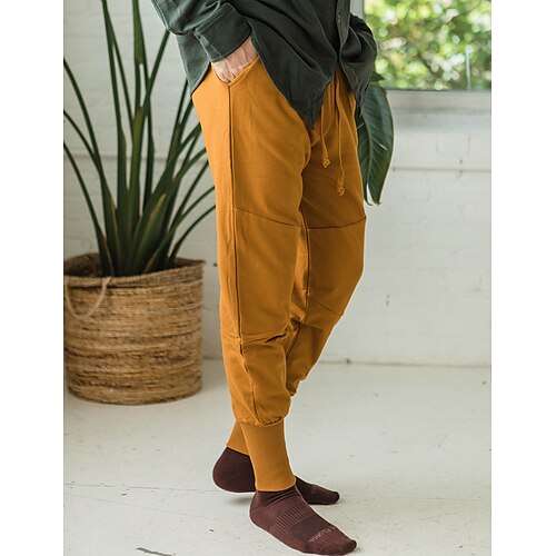 Men's Sweatpants Joggers Trousers Drawstring Elastic Waist Plain Comfort Breathable Outdoor Daily Going out 100% Cotton Fashion Casual Yellow Pink
Men's Sweatpants Joggers Trousers Drawstring Elastic Waist Plain Comfort Breathable Outdoor Daily Going out 100% Cotton Fashion Casual Yellow Pink