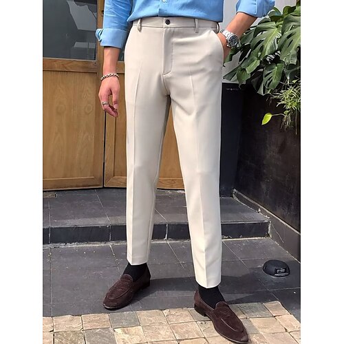 Homme pantalon de costume Pantalon Pantalon de costume Poche Plein Confort Respirable Extérieur du quotidien Sortie Mode Décontractées Noir Kaki
Homme pantalon de costume Pantalon Pantalon de costume Poche Plein Confort Respirable Extérieur du quotidien Sortie Mode Décontractées Noir Kaki