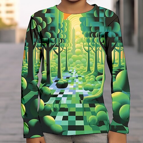 Garçon T-shirt Tee-shirts manche longue Graphic Arbre 3D effet Sportif Mode Vêtement de rue Polyester Extérieur Casual du quotidien Enfants Col ras du cou 3-12 ans Graphique imprimé en 3D Standard
Garçon T-shirt Tee-shirts manche longue Graphic Arbre 3D effet Sportif Mode Vêtement de rue Polyester Extérieur Casual du quotidien Enfants Col ras du cou 3-12 ans Graphique imprimé en 3D Standard