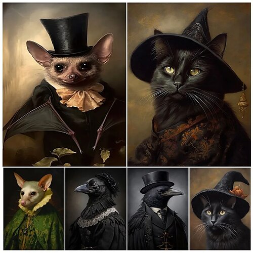 Animal mur art toile gothique sorcière esthétique impressions et affiches photos tissu décoratif peinture pour salon photos pas de cadre
Animal mur art toile gothique sorcière esthétique impressions et affiches photos tissu décoratif peinture pour salon photos pas de cadre