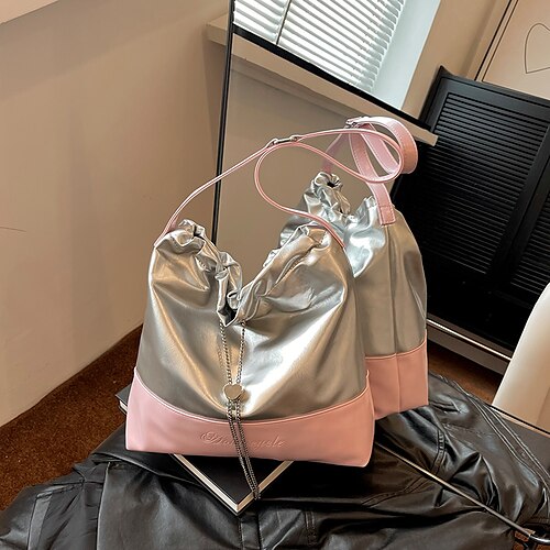 Damen Schultertasche PU-Leder Täglich Knöpfe Wasserdicht Feste Farbe Silber Schwarz Weiß
Damen Schultertasche PU-Leder Täglich Knöpfe Wasserdicht Feste Farbe Silber Schwarz Weiß