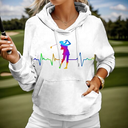 Women's Golf Hoodie Golf Pullover Breathable Quick Dry With Pockets Long Sleeve Golf Apparel Golf Clothes Regular Fit Printed Spring Autumn Tennis Golf Pickleball
Women's Golf Hoodie Golf Pullover Breathable Quick Dry With Pockets Long Sleeve Golf Apparel Golf Clothes Regular Fit Printed Spring Autumn Tennis Golf Pickleball