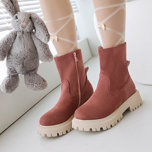 Mujer Botas Zapatos de gamuza Exterior Trabajo Tacón Plano Casual Minimalismo Tela Elástica Negro Rosa Beige
Mujer Botas Zapatos de gamuza Exterior Trabajo Tacón Plano Casual Minimalismo Tela Elástica Negro Rosa Beige