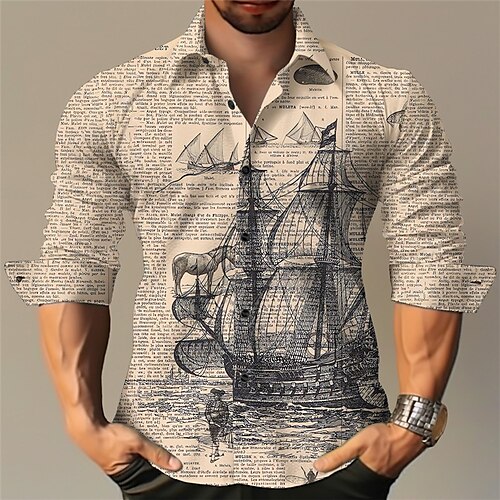 Herren Hemd leinenhemd Text Grafik-Drucke Vintage Segelboot Umlegekragen Khaki Grau Outdoor Strasse Langarm Bedruckt Bekleidung Leinen Modisch Strassenmode Designer Brautkleider schlicht
Herren Hemd leinenhemd Text Grafik-Drucke Vintage Segelboot Umlegekragen Khaki Grau Outdoor Strasse Langarm Bedruckt Bekleidung Leinen Modisch Strassenmode Designer Brautkleider schlicht