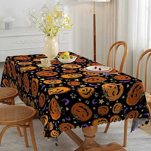 Halloween bedruckte Spinnennetz-Fledermaus-Schädel-Muster, Haushalt, Wohnzimmer, Esstisch, Couchtisch, wasserdichte Tischdecke
Halloween bedruckte Spinnennetz-Fledermaus-Schädel-Muster, Haushalt, Wohnzimmer, Esstisch, Couchtisch, wasserdichte Tischdecke