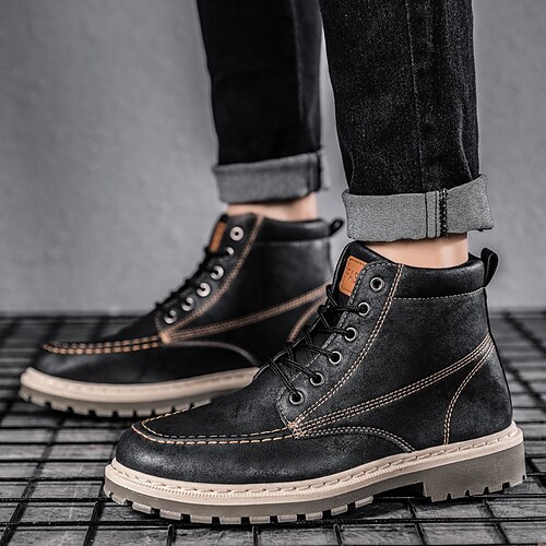 Herren Stiefel Springerstiefel Vintage Klassisch Brautkleider schlicht Outdoor Täglich PU Körpergröße erhöhen Komfortabel Verschleißfestigkeit Stiefeletten / Stiefeletten Schwarz Grau Herbst Winter
Herren Stiefel Springerstiefel Vintage Klassisch Brautkleider schlicht Outdoor Täglich PU Körpergröße erhöhen Komfortabel Verschleißfestigkeit Stiefeletten / Stiefeletten Schwarz Grau Herbst Winter