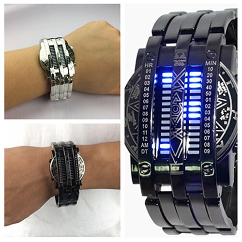 Montres de luxe pour hommes et femmes, marque populaire, sport, créative, en acier inoxydable, date led, bracelet binaire
Montres de luxe pour hommes et femmes, marque populaire, sport, créative, en acier inoxydable, date led, bracelet binaire
