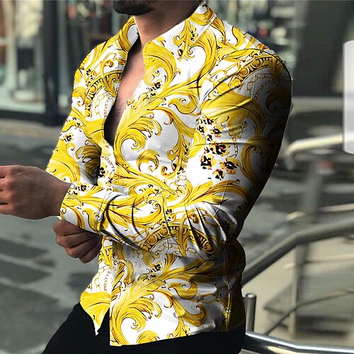 Homme Chemise Floral Totem Col rabattu Noir Blanche Extérieur Plein Air manche longue Imprimer Vêtement Tenue Mode Vêtement de rue Design Décontractées
Homme Chemise Floral Totem Col rabattu Noir Blanche Extérieur Plein Air manche longue Imprimer Vêtement Tenue Mode Vêtement de rue Design Décontractées