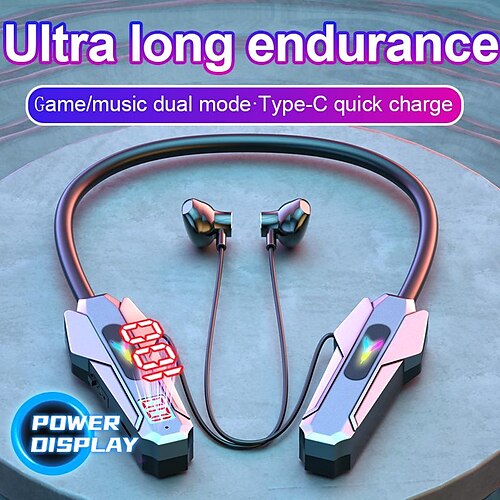 Auriculares bluetooth inalámbricos de larga duración, banda para el cuello, pantalla led, auriculares para juegos, auriculares magnéticos deportivos impermeables con micrófono hd
Auriculares bluetooth inalámbricos de larga duración, banda para el cuello, pantalla led, auriculares para juegos, auriculares magnéticos deportivos impermeables con micrófono hd