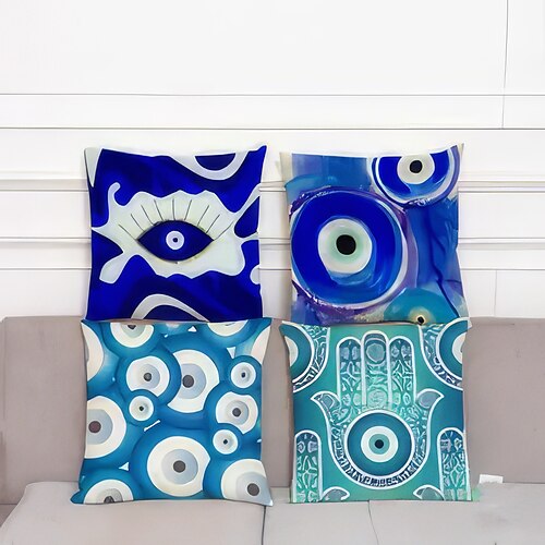 Doppelseitiger Kissenbezug mit bösen Augen, 1 Stück, weich, dekorativ, quadratisch, Kissenbezug für Schlafzimmer, Wohnzimmer, Sofa, Couch, Stuhl
Doppelseitiger Kissenbezug mit bösen Augen, 1 Stück, weich, dekorativ, quadratisch, Kissenbezug für Schlafzimmer, Wohnzimmer, Sofa, Couch, Stuhl