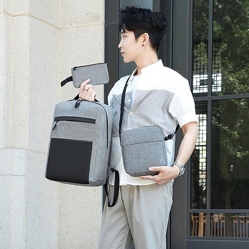 Herren Rucksack Rucksack Outdoor Farbblock Polyester Oxford Stoff 3 Stück Rutschfest Einstellbar Hohe Kapazität Reißverschluss Schwarz Rote Blau
Herren Rucksack Rucksack Outdoor Farbblock Polyester Oxford Stoff 3 Stück Rutschfest Einstellbar Hohe Kapazität Reißverschluss Schwarz Rote Blau