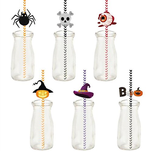 12 pajitas decorativas de halloween, lámpara de calabaza de araña de halloween, inserto de pajita de bruja
12 pajitas decorativas de halloween, lámpara de calabaza de araña de halloween, inserto de pajita de bruja