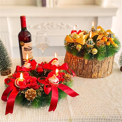 Candelabro navideño, corona de simulación, decoración navideña, accesorios para ventanas, diseño de mesa de comedor
Candelabro navideño, corona de simulación, decoración navideña, accesorios para ventanas, diseño de mesa de comedor