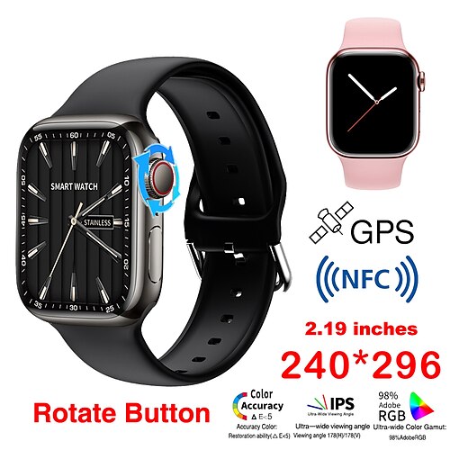 696 watch9max Montre intelligente 2.01 pouce Smartwatch Montre Connectée Bluetooth Podomètre Rappel d'Appel Moniteur de Sommeil Compatible avec Android iOS Femme Hommes Mode Mains-Libres Rappel de
696 watch9max Montre intelligente 2.01 pouce Smartwatch Montre Connectée Bluetooth Podomètre Rappel d'Appel Moniteur de Sommeil Compatible avec Android iOS Femme Hommes Mode Mains-Libres Rappel de
